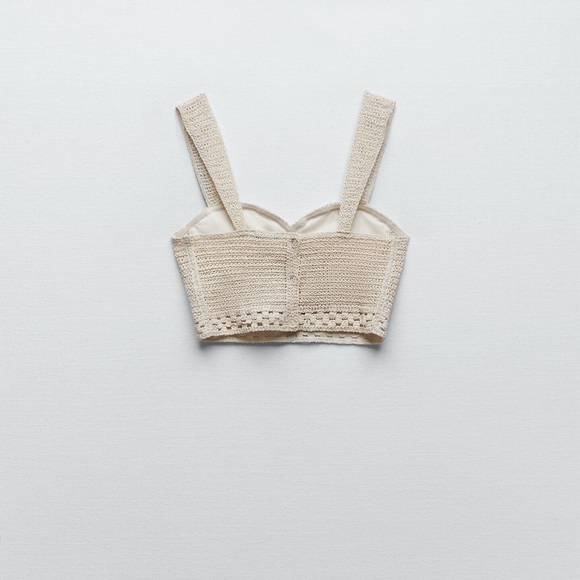 Zara Crocheted Cropped Top - Picture 5 of 7